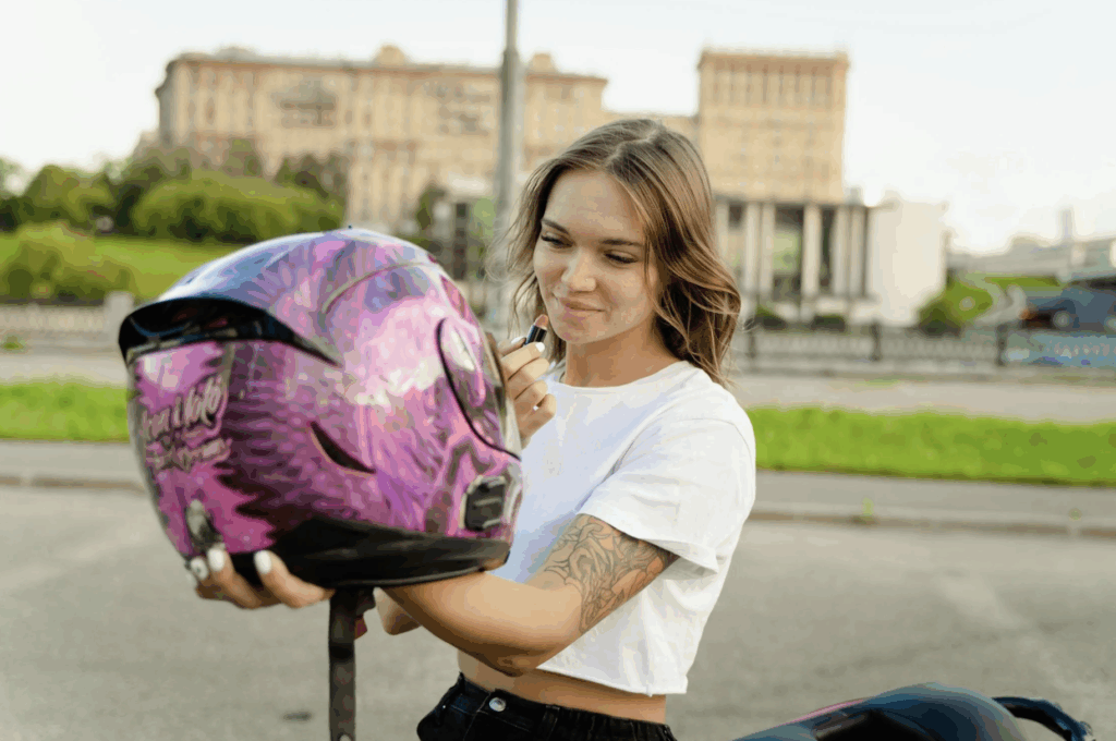 helmet hair accessories